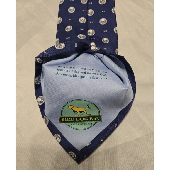 Bird Dog Bay Blue 1912 ACC Wings Tie Hand Made 100% Silk - Picture 5 of 7